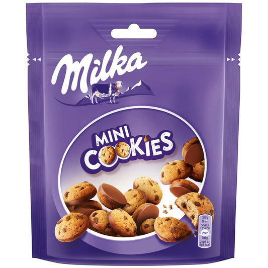 Milka Mini Cookies 110g Kekse mit Schokoladenstückchen