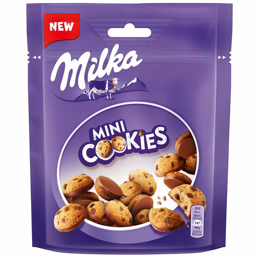 Milka Mini Cookies Kekse mit Schokoladenstückchen - Candyshop.ch