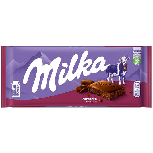 Milka Zartherb 100g Dunkle Alpenmilch Schokolade - Candyshop.ch
