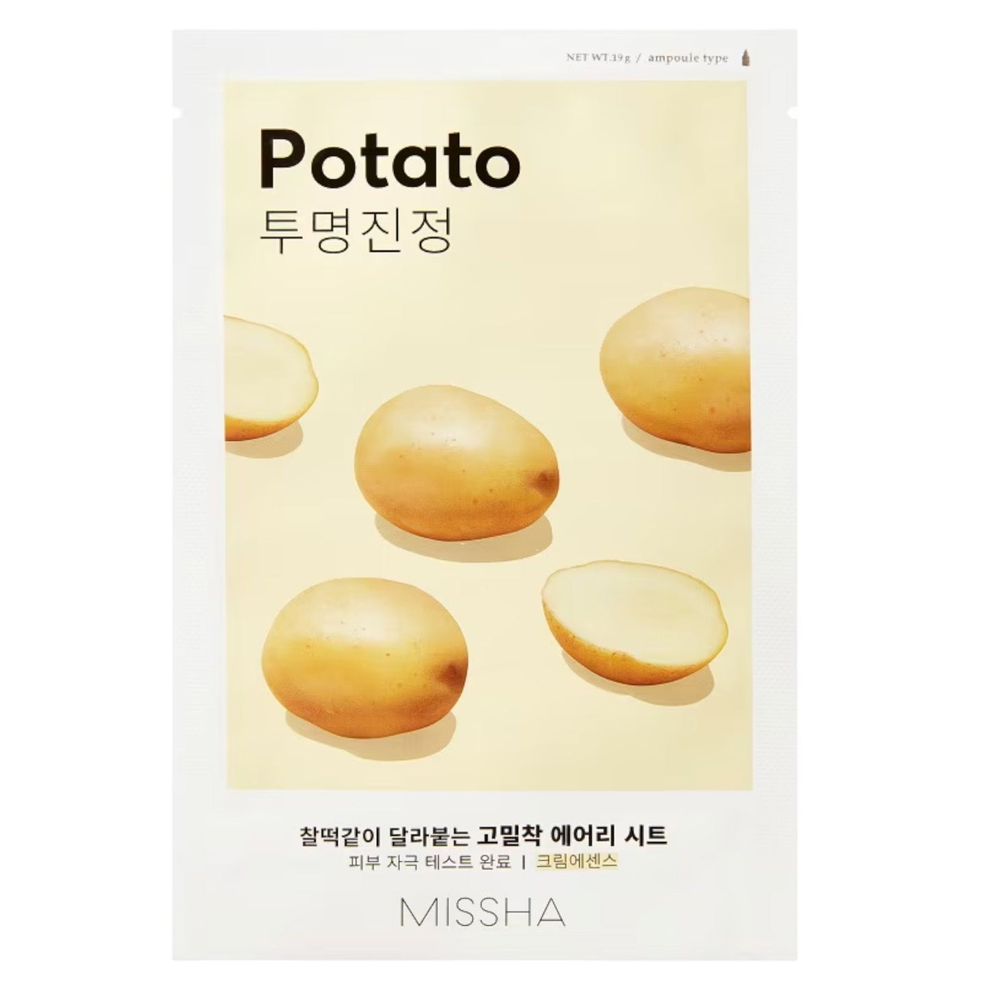 Missha Missha, Airy Fit Potato, Gesichtsmaske, Für das Gesicht, 19 g Regular
