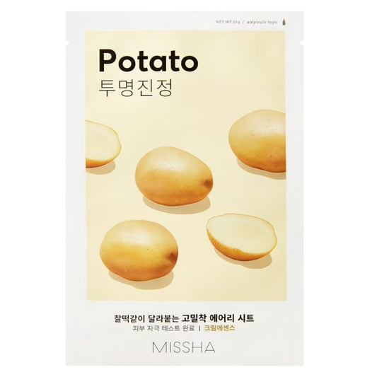 Missha Airy Fit Potato Gesichtsmaske – Leichte Pflege für strahlende Haut, 19 g