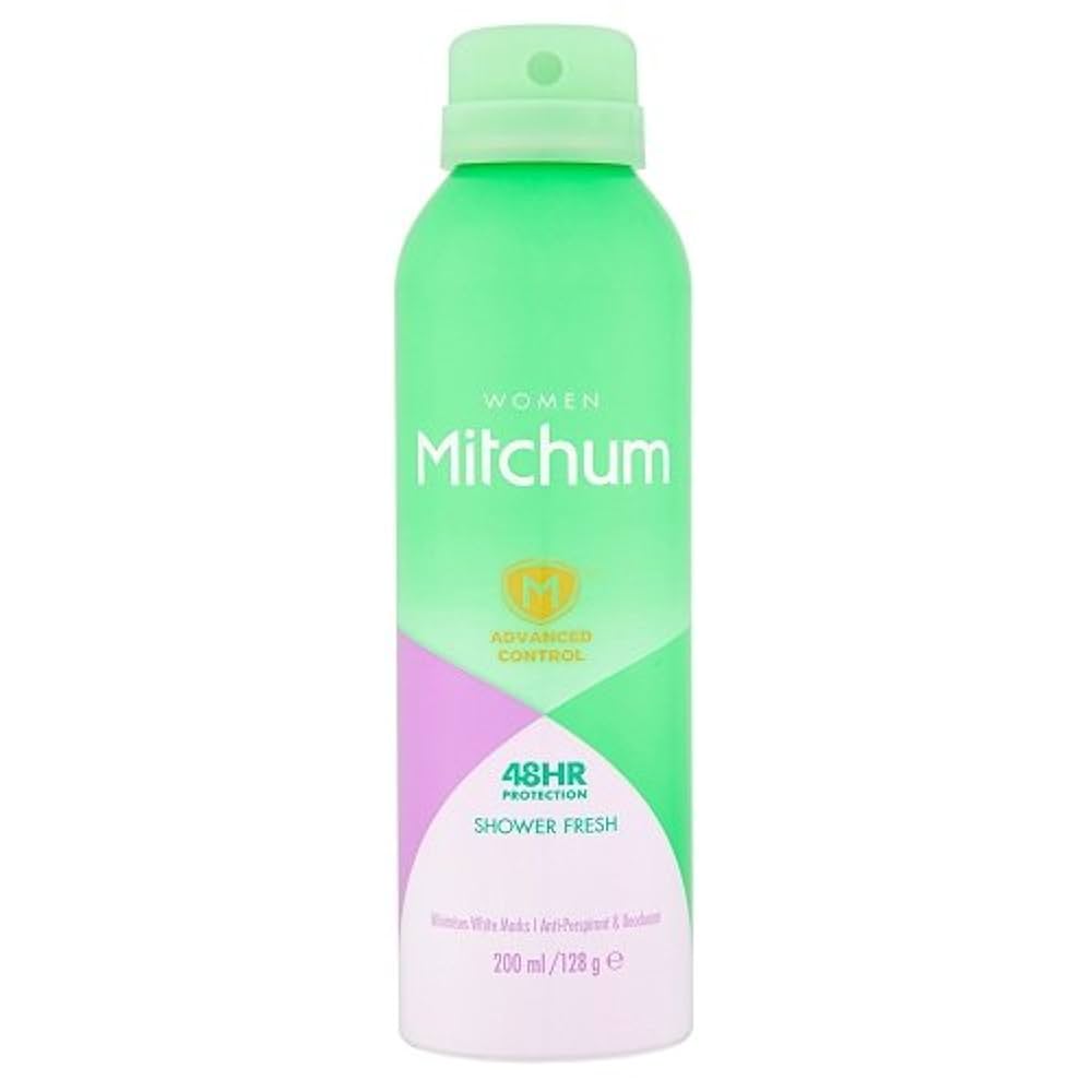 Mitchum Shower Fresh Deodorant Spray für Frauen – 48H Feuchtigkeit & Frische, 200 ml