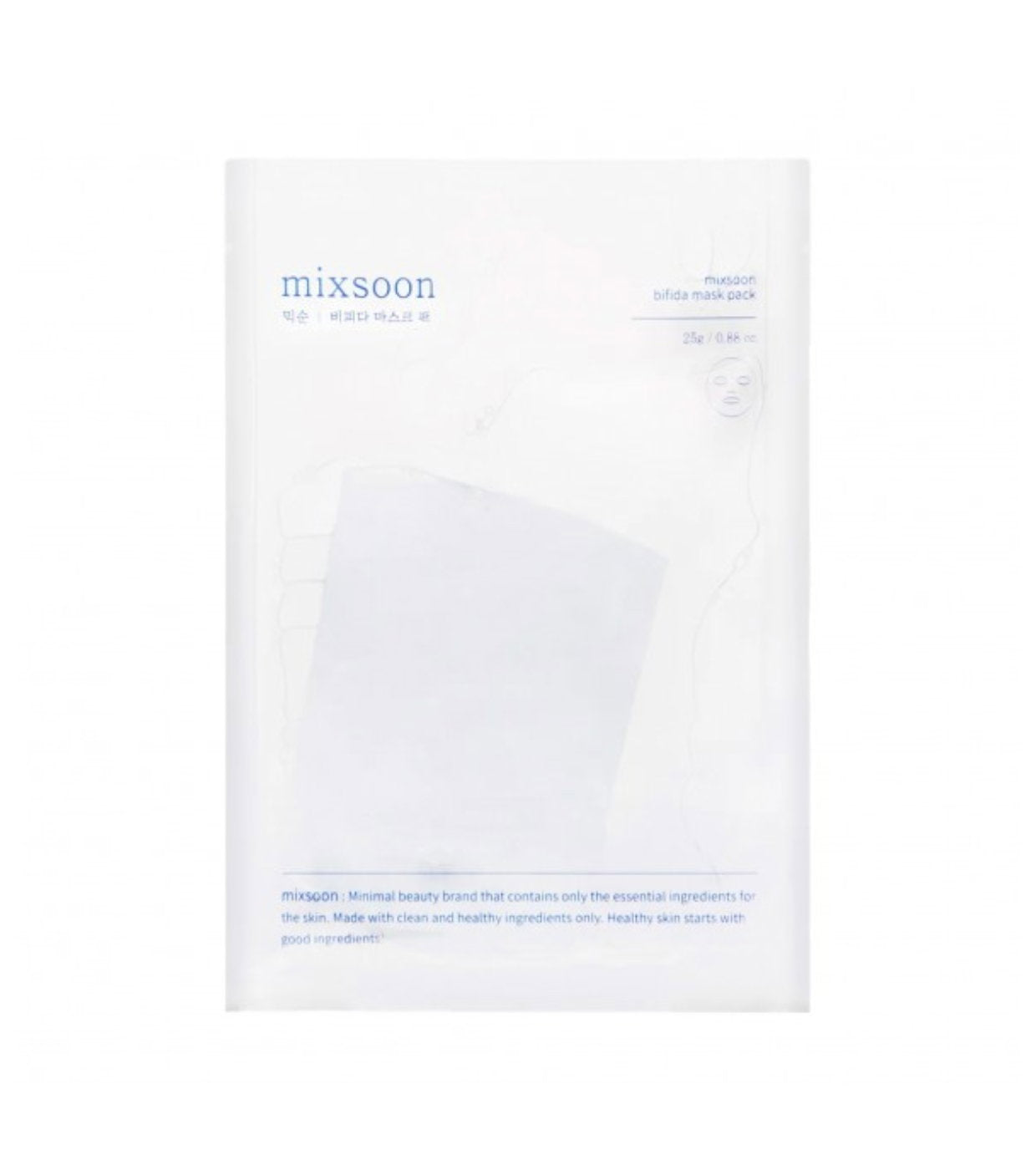 Mixsoon Mixsoon, Bifida, Soothing & Repairing, Gesichtsmaske, Für das Gesicht, Tag & Nacht, 25 g Regular