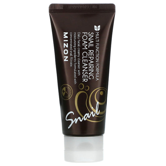 Mizon Mizon, Snail Repairing, Schneckenschleim, Reinigung und Entfernung von überschüssigem Öl, Reinigungsschaum, 120 ml Regu
