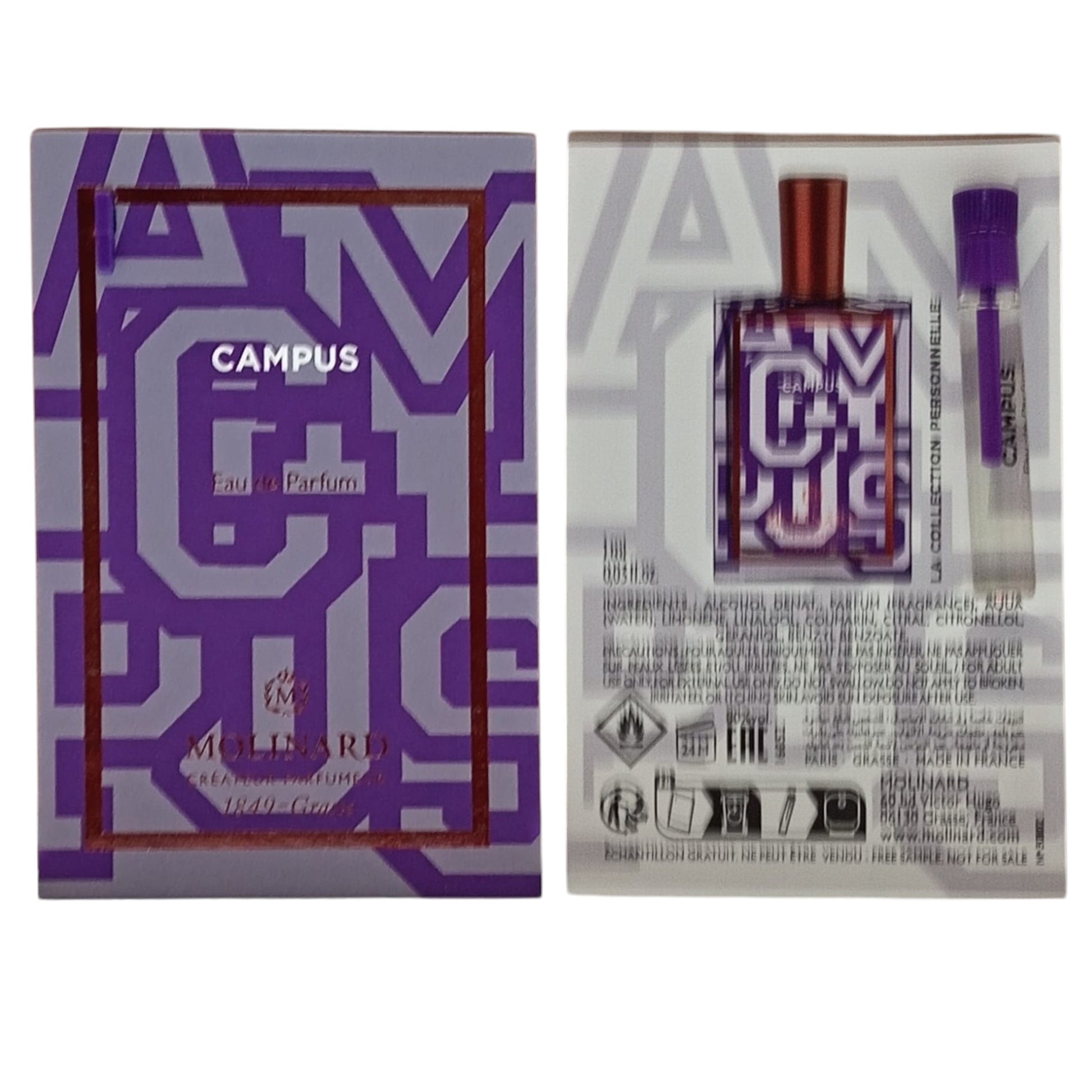 Molinard Molinard, Collection Personnelle - Campus, Eau de Parfum, Für Frauen, 1 ml Fläschchen Vial