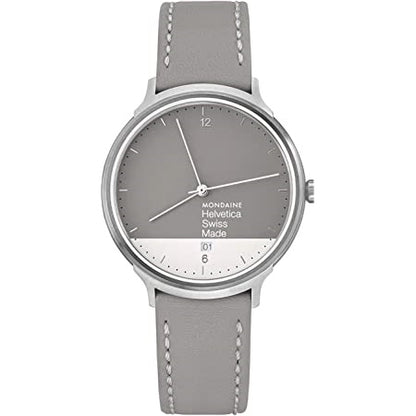 MONDAINE Mod. HELVETICA No. 1 LIGHT MH1.L2280.LH Date Armbanduhr 38 mm