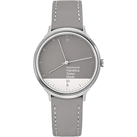 MONDAINE Mod. HELVETICA No. 1 LIGHT MH1.L2280.LH Date Armbanduhr 38 mm