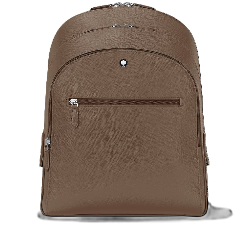 MONTBLANC LEATHER SARTORIAL MEDIUM BACKPACK 3 COMPARTMENTS - 33X40X13 MB198125 Accessoires Leder