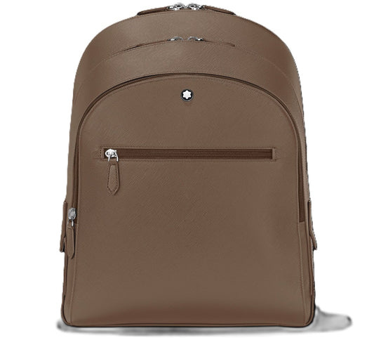 MONTBLANC LEATHER SARTORIAL MEDIUM BACKPACK 3 COMPARTMENTS - 33X40X13 MB198125 Accessoires Leder