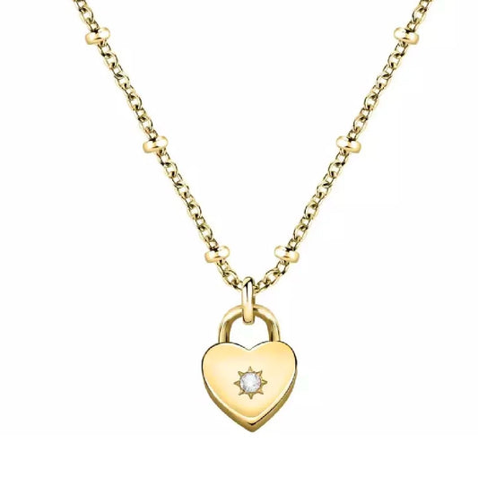 MORELLATO GIOIELLI ABBRACCIO Damen Halskette aus Edelstahl in Gold SAUB15 – Produktansicht