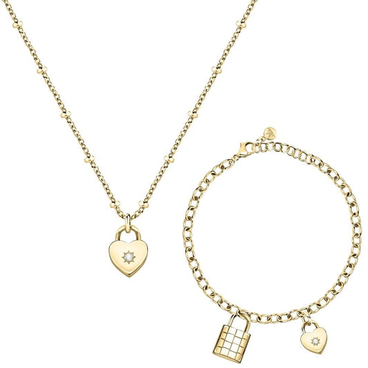 MORELLATO GIOIELLI Mod. ABBRACCIO Necklace + Bracelet Special Pack Damen Halskette aus – Produktansicht