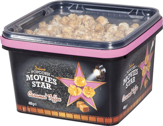 Movies Star Popcorn Dose Caramel Toffee 400g - Candyshop.ch