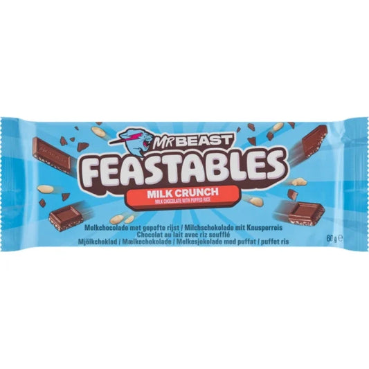 Mr. Beast Bar Feastables Crunch Milk Chocolate 60g - Candyshop.ch