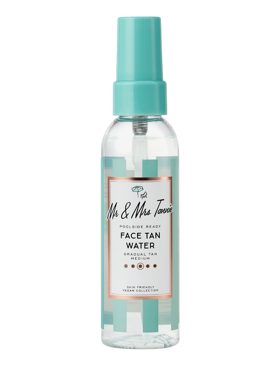 Mr & Mrs Tannie Mr & Mrs Tannie, Face Tan Water, Jojobaöl, Hydratisierend, Selbstbräunungsspray, Für das Gesicht, 75 ml Regul