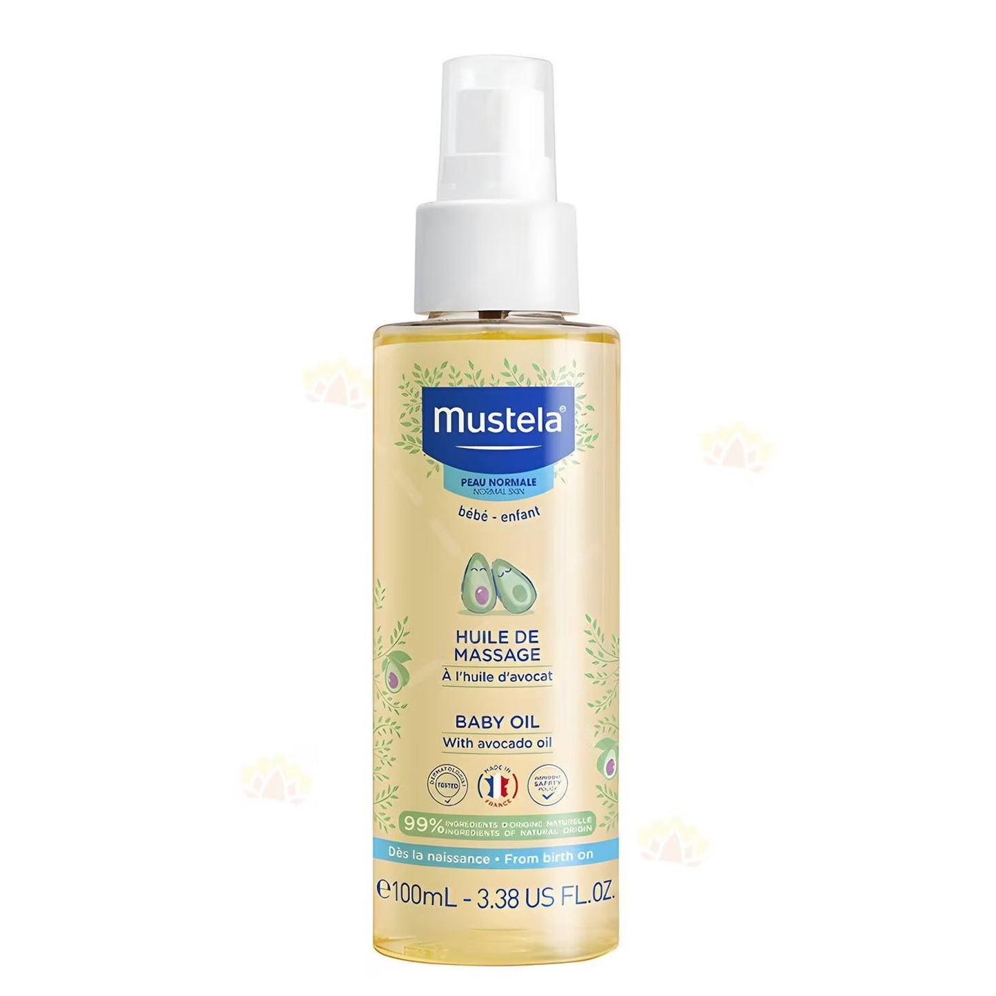 Mustela Mustela, Baby, Avocadoöl, Massageöl, 100 ml Regular