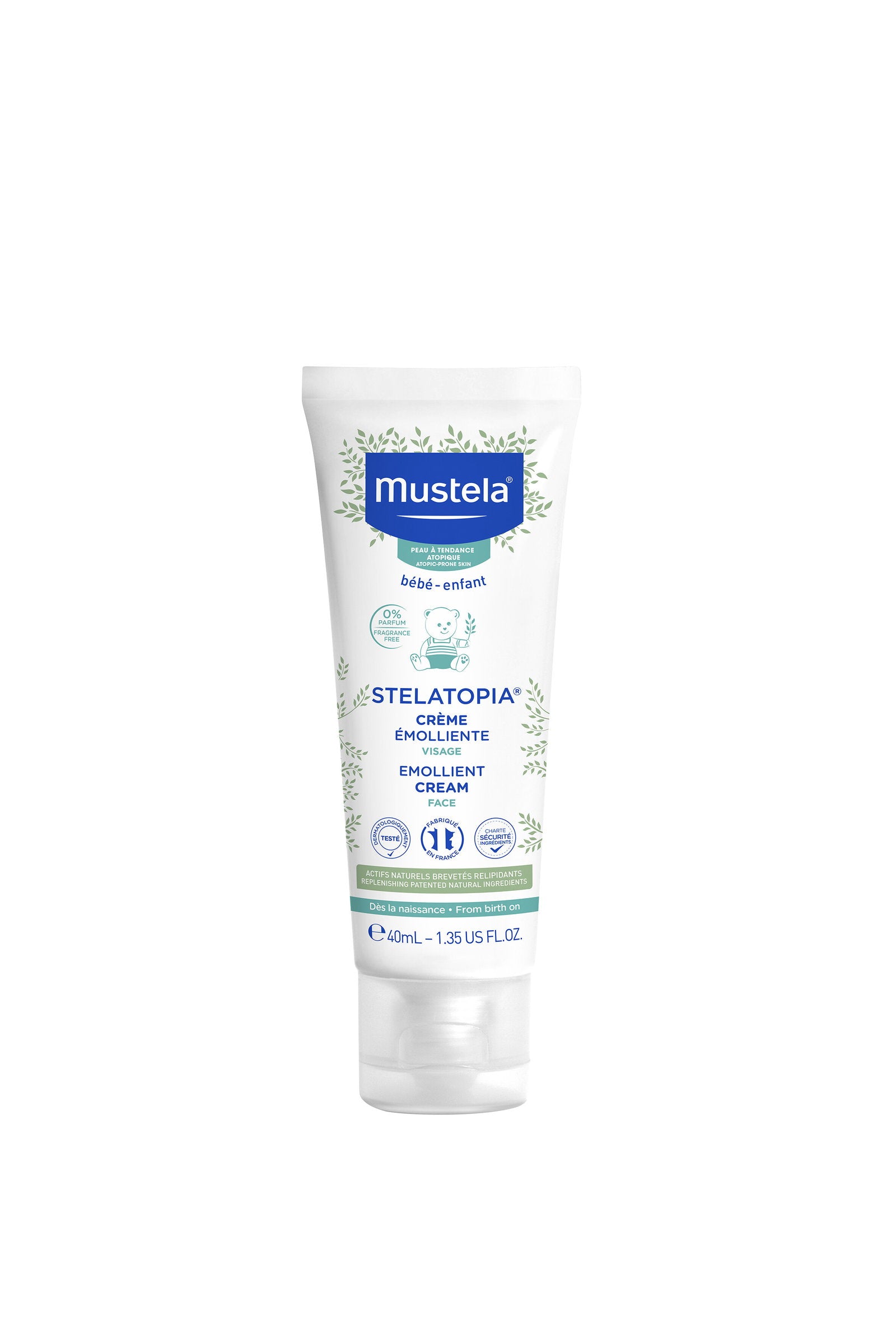 Mustela Mustela, Stelatopia, Sonnenblume, Emolliens, Sahne, Für das Gesicht, 40 ml Regular