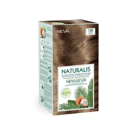Neva Neva, Naturalis, Permanente Haarfarbe, 7.08 Sand Blonde, 150 ml Regular