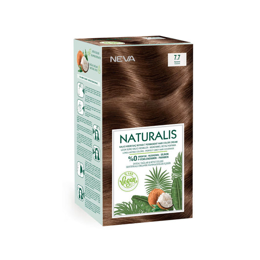 Neva Neva, Naturalis, Permanente Haarfarbe, 7.7 Caramel, 150 ml Regular