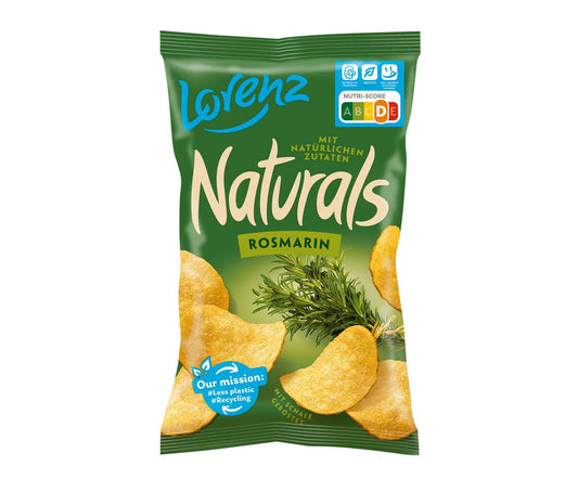 Naturals Rosmarin 95g Kartoffel-Chips in Schale gebacken mit Rosmarin. Glutenfrei. Ohne künstliche Aromen.