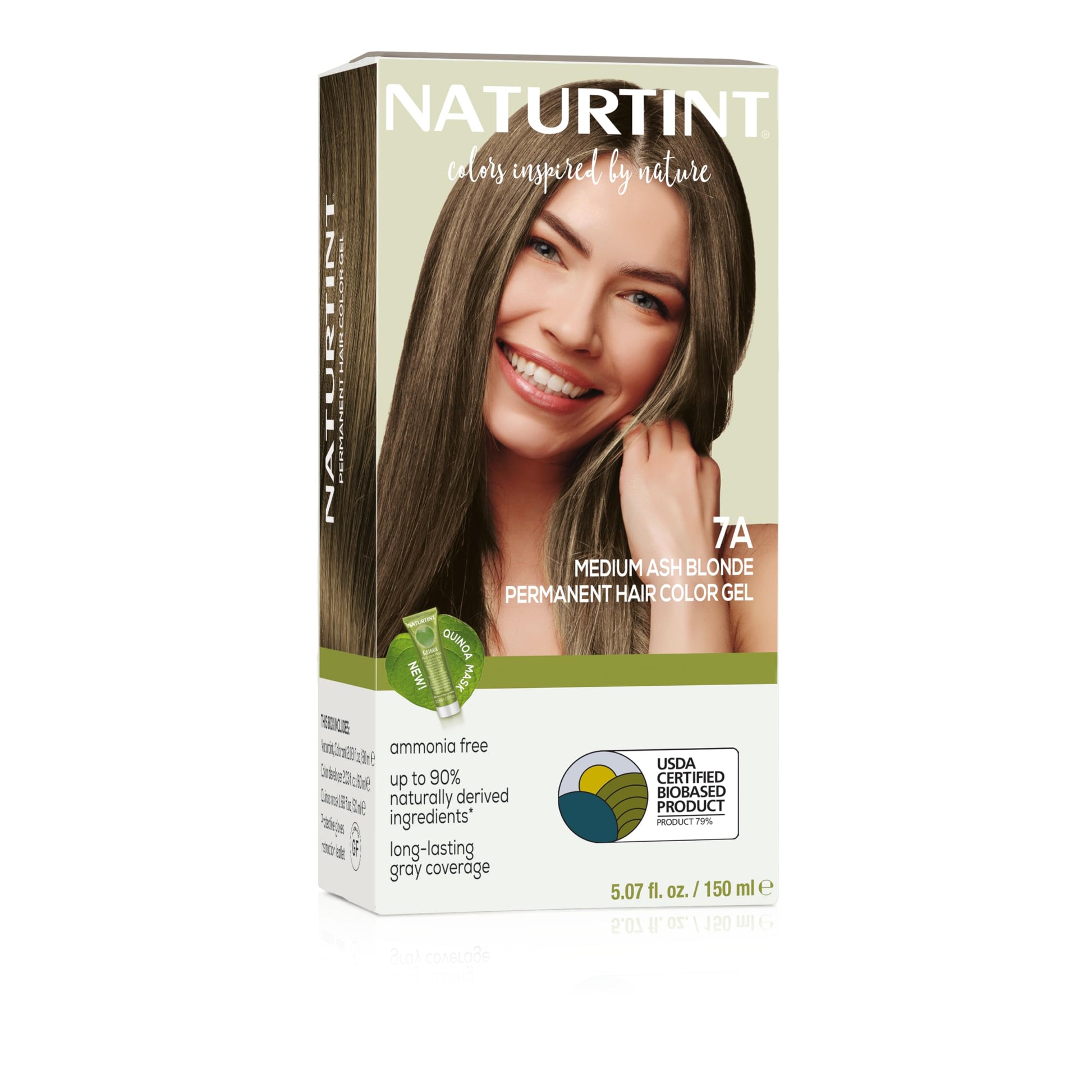 NATURTINT NATURTINT Haarfarbe 7A Rubio Medio Ceniza ohne Ammoniak 170 ml