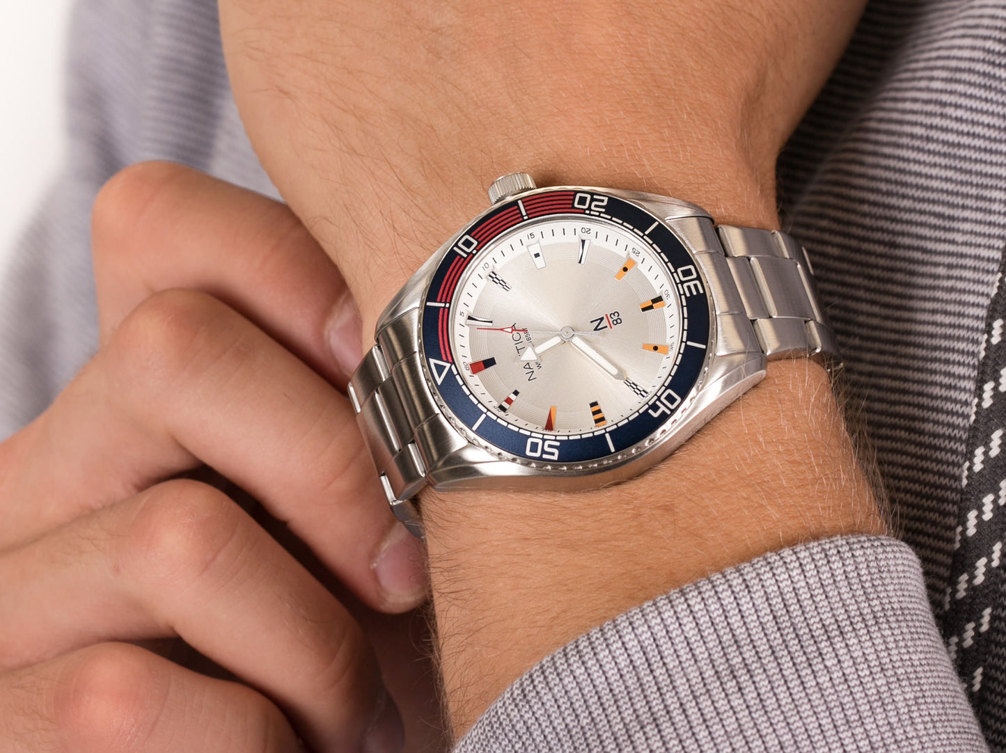 NAUTICA NAPFWS005 Analoguhr Armbanduhr 44 mm ansicht-2