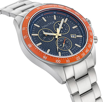 NAUTICA NAPOBF117 Multifunction - Case: 47 mm Armbanduhr 47 mm Silber
