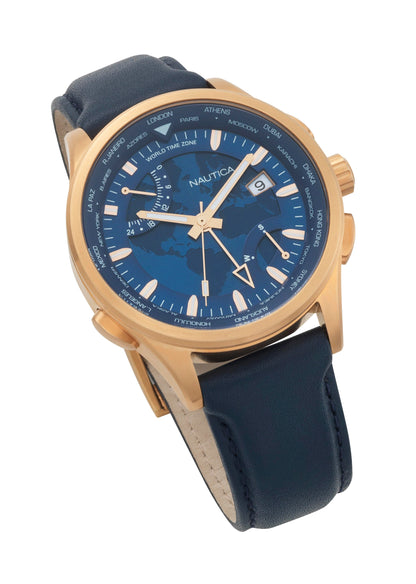 NAUTICA NAPSHG002 Date - Case: 44 mm Armbanduhr 44 mm Gold ansicht-2