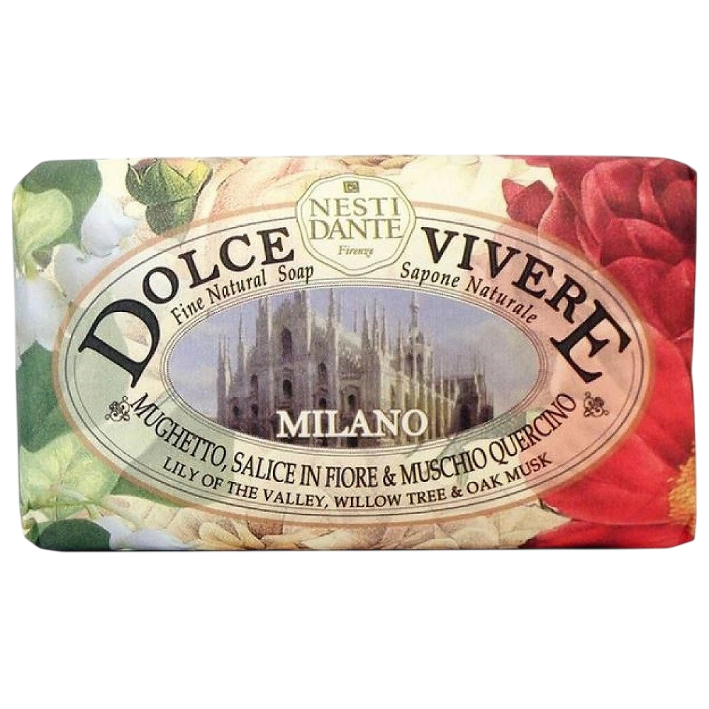 Nesti Dante Nesti Dante, Dolce Vivere Milano, Reinigung und Hydratisierung, Duftende Seifenstück, 250 g Regular