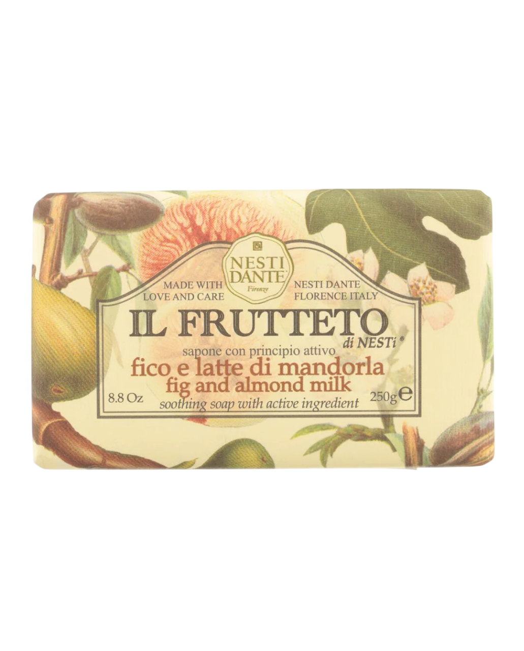 Nesti Dante Nesti Dante, Il Frutteto, Fig & Almond Milk, Beruhigend, Seifenstück, 250 g Regular