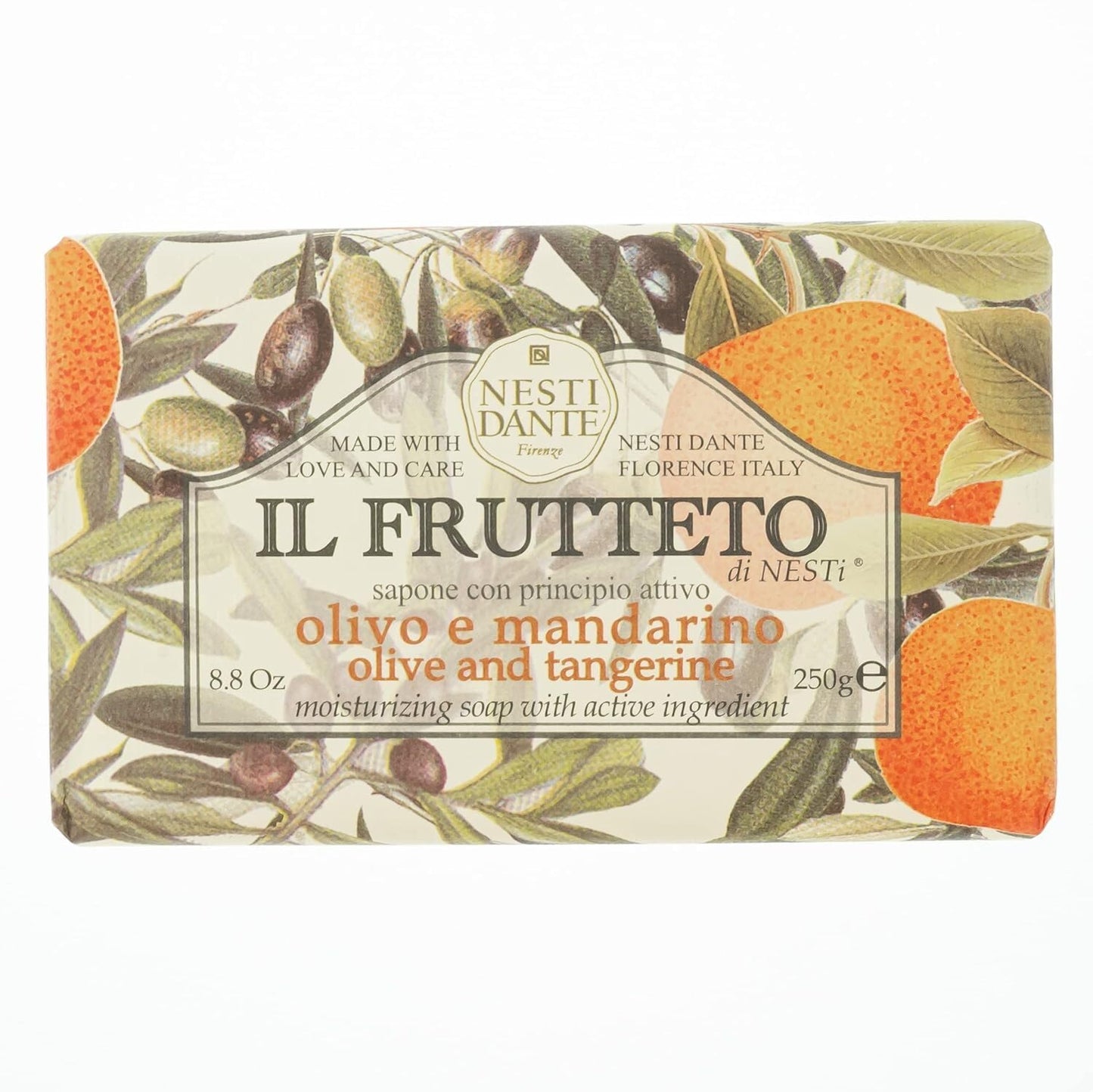 Nesti Dante Nesti Dante, Il Frutteto, Olive & Tangerine, Seifenstück, 250 g Regular