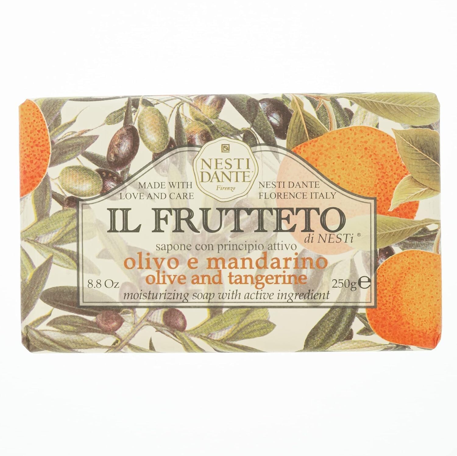 Nesti Dante Nesti Dante, Il Frutteto, Olive & Tangerine, Seifenstück, 250 g Regular