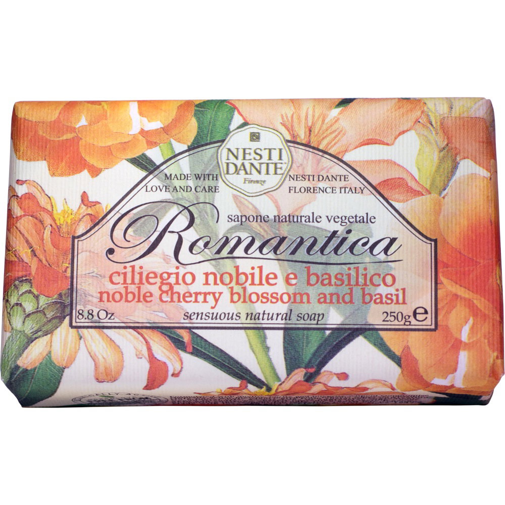 Nesti Dante Nesti Dante, Romantica, Natürliche Inhaltsstoffe, Cleansing & Softening, Cherry Blossom & Basil, Duftende Seifens