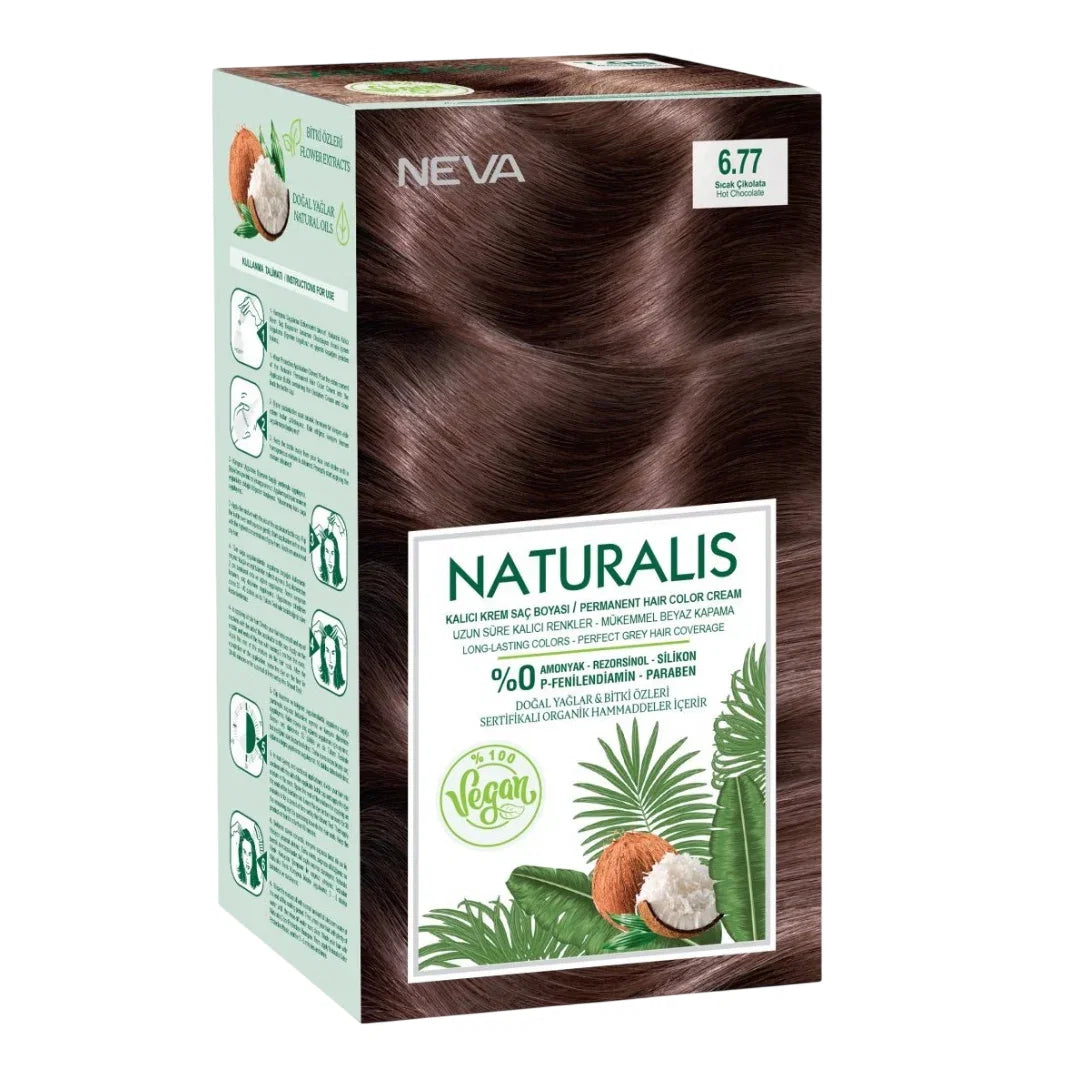 Neva Naturalis Vegan Permanente Haarfarbe 6.77 Hot Chocolate 150 ml