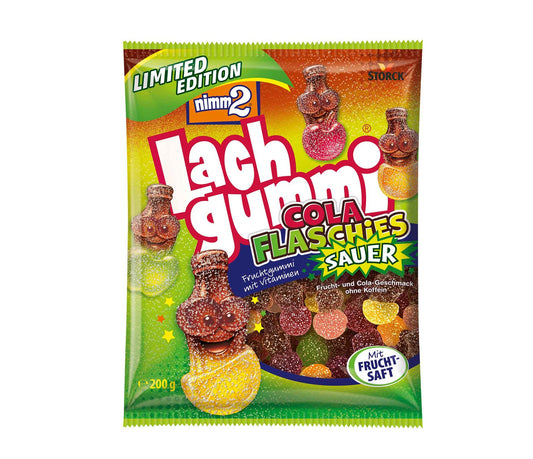 nimm2 Lachgummi Cola Flaschies sauer 200g Saure Fruchtgummi Mischung - Candyshop.ch