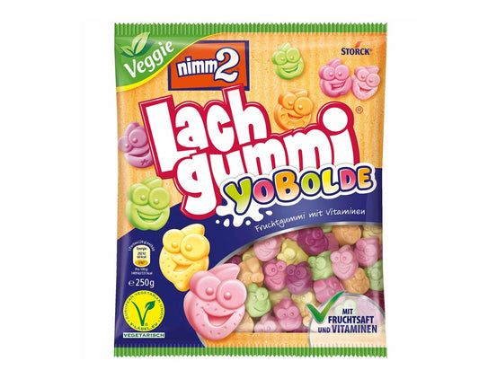 nimm2 Lachgummi YoBolde 250g Fruchtgummi mit Vitaminen und Magermilchjoghurt - Candyshop.ch