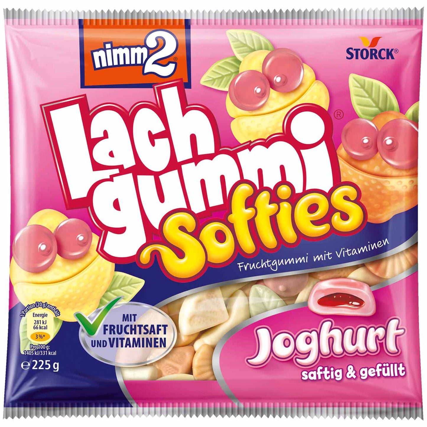 nimm2 Lachgummi Softies Joghurt 225g - Candyshop.ch