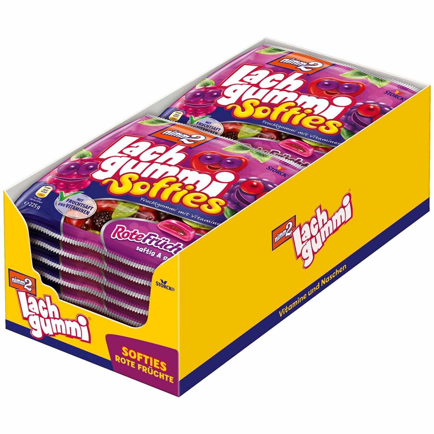 nimm2 Lachgummi Softies Rote Früchte 225g - Candyshop.ch