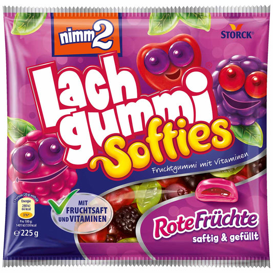 nimm2 Lachgummi Softies Rote Früchte 225g - Candyshop.ch