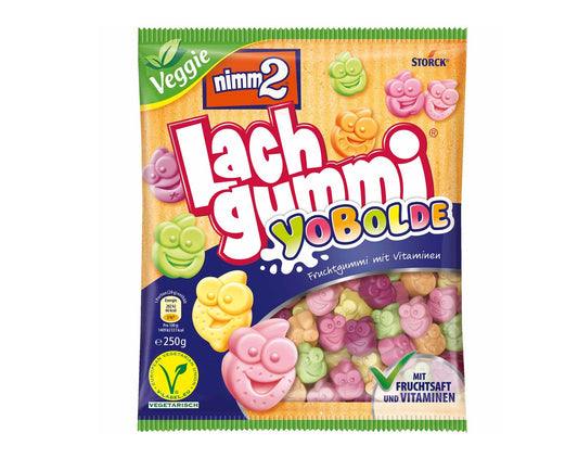 nimm2 Lachgummi YoBolde 250g Fruchtgummi mit Vitaminen und Magermilchjoghurt