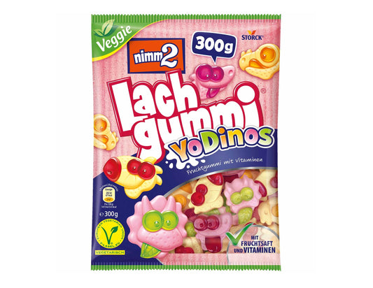 nimm2 Lachgummi YoDinos 300g Fruchtgummi mit Vitaminen