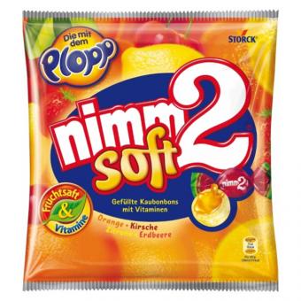nimm2 Soft 195g Einzeln gewickelte Kaubonbons - Candyshop.ch