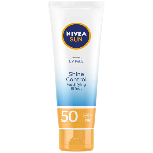 NIVEA NIVEA Sun Lotion Face 50 ml SPF 50 mit Lip Balm Sonnenschutz Set Sonnenpflege