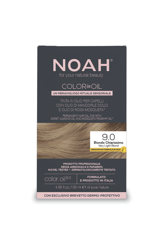 Noah Noah, Color In Oil, Permanentes Haarfärbeöl, 9.0 Very Light Blond, 135 ml Regular