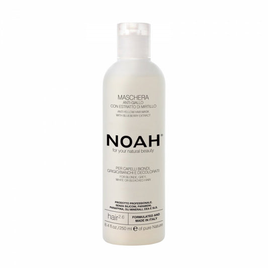 Noah Noah, Natural, Haarbehandlungs-Crememaske, Anti-Gelb, 250 ml Regular