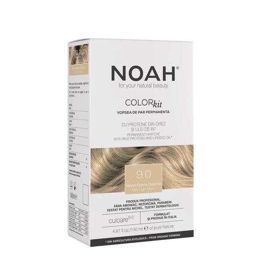 Noah Noah, Permanent Hair Colour, Permanente Haarfarbe, 9.0 Very Light Blond, 140 ml Regular