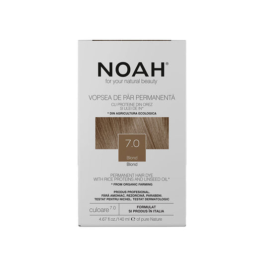 Noah Permanente Haarfarbe Noah, Permanent Hair Colour, Permanent Hair Dye, 7.0 Blond, 140 ml Regular