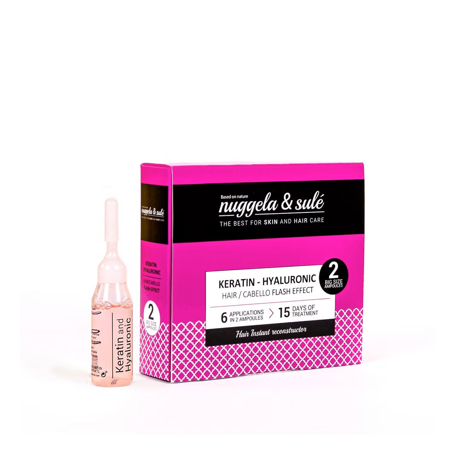 Nuggela & Sule Duo Set, Nuggela & Sule, Keratin Hyaluronic, Haarbehandlungs-Conditioner, Reparatur & Verstärkung, Beschädigte