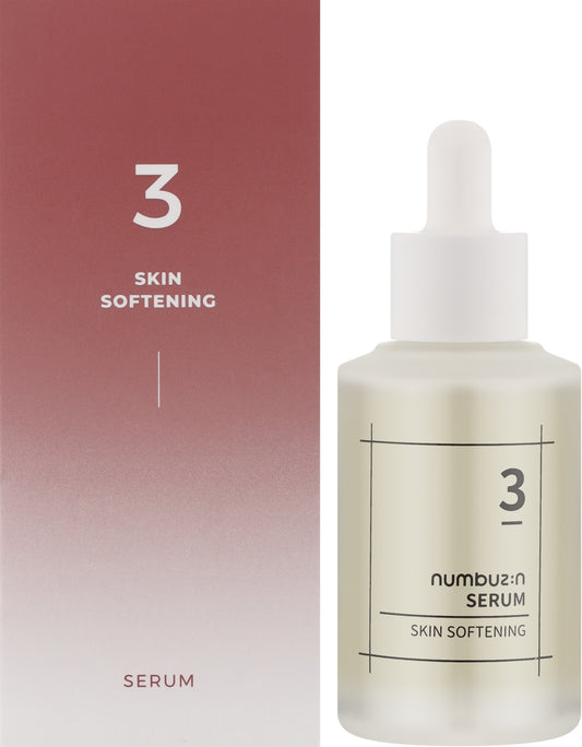 Numbuzin Numbuzin, No. 3 Skin Softening, Weichmachen, Serum, Für das Gesicht, 50 ml Regular