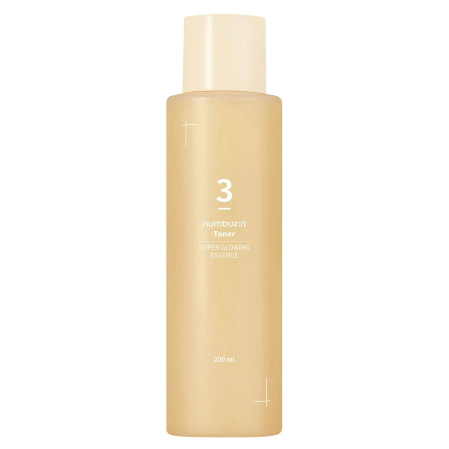 Numbuzin Numbuzin, No.3 Super Glowing, Leuchtend, Essenzlotion, Für das Gesicht, 200 ml Regular