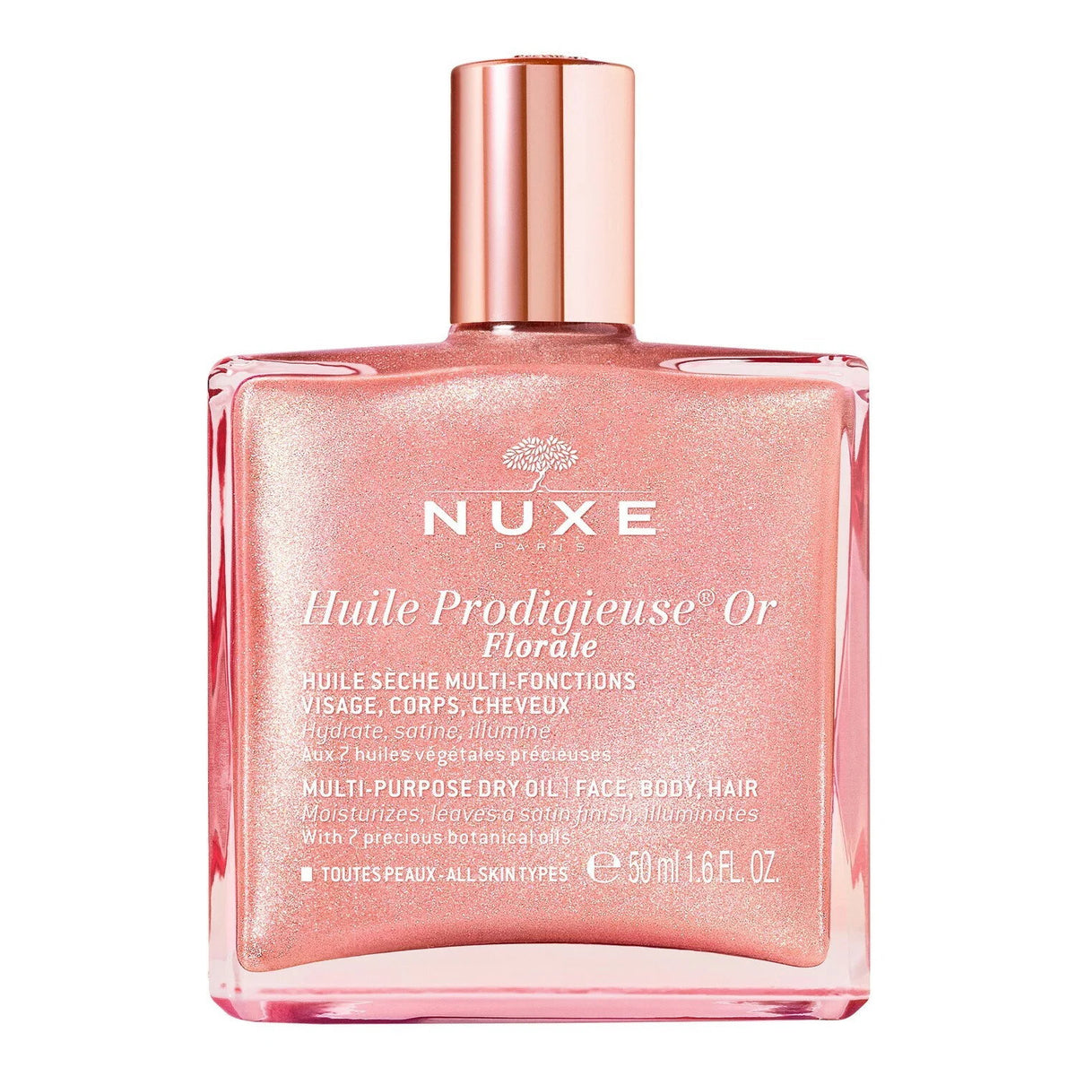 Nuxe Nuxe, Huile Prodigieuse Or Florale, Feuchtigkeitsspendend, Körperöl, Für Körper, Gesicht & Haar, 50 ml Regular